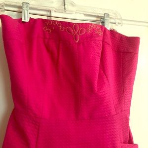 Pink strapless Lilly Pulitzer